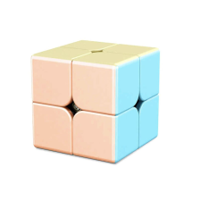 Rubik kocka 2x2x2, pasztell, matrica nélküli, Speedcube Rubik, MF8861 oktatójáték