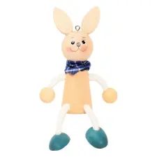  Rugós figura (nyuszi-fiú) játékfigura