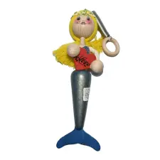  Rugós figura - szőke hajú sellő játékfigura