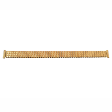  Rugós karóra csat, acél, arany színű, 155 mm/12 mm óraszíj