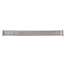  Rugós karóra csat, acél, ezüst színű, 155 mm/16 mm óraszíj