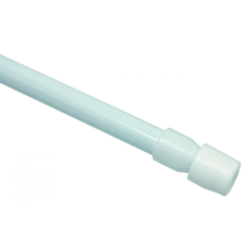  Rugós vitrázs gumírozott végekkel, fehér (60-80 cm) karnis, függönyrúd