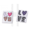  Ruhára vasalható folt Love - 10 db