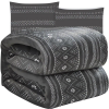 Ruhhy 22598 Blanket 160 × 200 cm + 2× pillowcase, grey (51985)