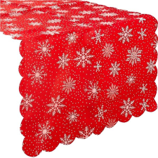 Ruhhy 22786 Vánoční běhoun na stůl 180 × 35 cm, červený lakástextília