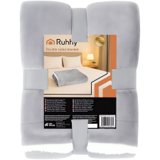 Ruhhy 26293 Oboustranná deka s beránkem 150 × 200 cm, světle šedá (5900779958449) lakástextília