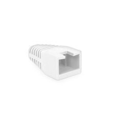 RÜLSTEIN Rülstein 05287FH RJ45 8P8C moduláris dugókhoz fehér 100db "sima" törésgátló kábel és adapter