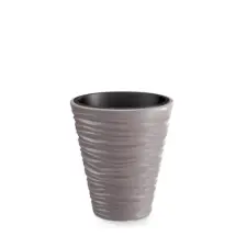 Ruris Műanyag virágkaspó Sand 385x345mm mokka kerti tárolás