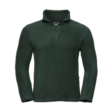 Russell Europe Uniszex hosszú ujjú felső Russell Europe Quarter Zip Outdoor Fleece XL, Sötétzöld női pulóver, kardigán