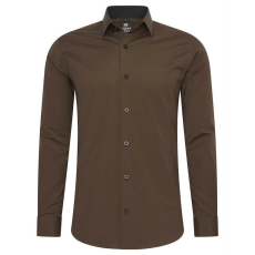  RUSTY NEAL férfi ing R-44 hosszú ujjú karcsú fazon, Barna 4XL