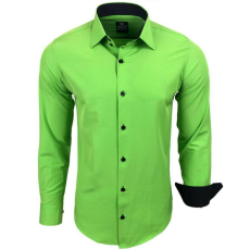  RUSTY NEAL férfi ing R-44 hosszú ujjú karcsú fazon, Zöld 5XL