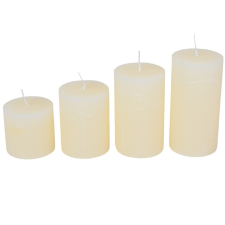 Rusztikus 60mm-es lépcsős henger gyertya Ivory (csom ár) gyertya