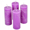  Rusztikus henger gyertya 40x100mm V.Lila 4db/csom (db ár)