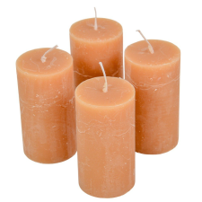  Rusztikus henger gyertya 50x90mm Cappuccino 4db/csom (db ár) gyertya