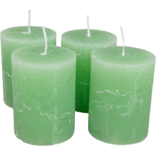  Rusztikus henger gyertya 60x80mm menta 4db/csom (db ár) gyertya