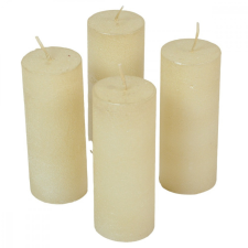 Rusztikus metál henger 40x100mm ivory 4db/csom (db ár) gyertya