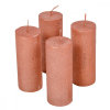  Rusztikus metál henger 40x100mm rosegold 4db/csom (db ár)