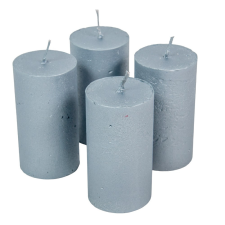  Rusztikus metál henger 50x90mm kék 4db/csom (db ár) gyertya