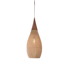  Rusztikus stílusú rattan függőlámpa - 25 cm (természetes színű) világítás