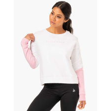 Ryderwear Hybrid Pullover Jumper White Pink női edzőruha