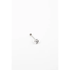  S925 Ezüst Orr Piercing Csillogó Fehér Kövekkel