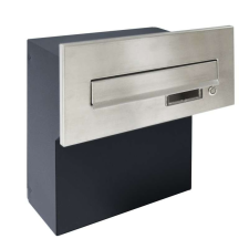S9 T beépíthető postaláda rozsdamentes + RAL7016 postaláda