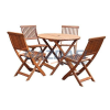 S&G SG Guldborg fa kertibútor szett, 4 db székkel