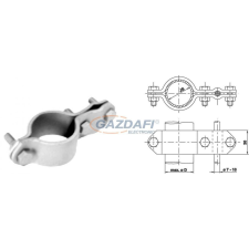 S&G Tűzihorganyzott csőkapocs "ST 08", 90mm/(3") villanyszerelés