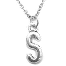 S Betű medál lánccal vagy kulcstartóval medál