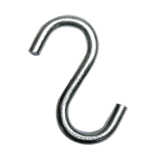  S horog horganyzott ZN 4 mm 1 db (14061) barkácsolás, csiszolás, rögzítés