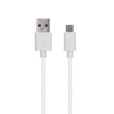 S-Link kábel - AND-KC19B (2.4A, Micro USB, 100cm adat+töltőkábel, fehér) mobiltelefon kellék