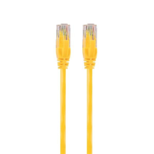 S-Link Kábel - SL-CAT605YE (UTP patch kábel, CAT6, sárga, 5m) kábel és adapter