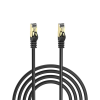 S-Link Kábel - SL-CAT7100M (S / FTP patch kábel, CAT7, fekete, aranyozott, 100m)