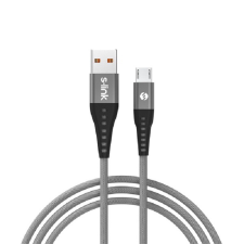 S-Link SL-STM60M USB-A apa - micro USB apa Adat és töltő kábel - Szürke (1m) kábel és adapter