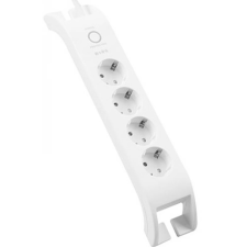 S-Link SPG3040 4 aljzat Elosztó 2m fehér védett kapcsolós hosszabbító, elosztó