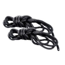  S&M - Selymes BDSM kötél (fekete) bilincs, kötöző