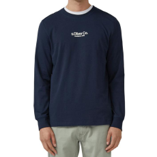 S.Oliver Férfi Hosszú Ujjú Pamut Felső