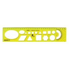 Sablon vonalzó OPTIMA fluor 30cm vonalzó