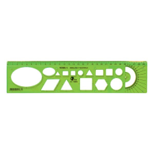 Sablon vonalzó OPTIMA hajlékony zöld 30cm vonalzó