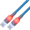 SACON Easylan CS1OBCDCD0010 RJ45 Hálózati kábel, patchkábel CAT 6 S/FTP 1.00 m Kék Kettős árnyékolás, Halogénmentes, Lángálló 1 db (21.15.2215)