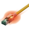 SACON Easylan CS1OYADAD0010 RJ45 Hálózati kábel, patchkábel CAT 6A S/FTP 1.00 m Sárga Kettős árnyékolás, Halogénmentes, Lángálló 1 db (21.15.2331)