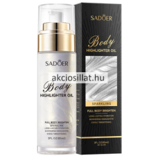 Sadoer Body Highlighter Oil #01 Silver Csillámos Testápoló olaj 85ml testápoló