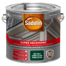 Sadolin super deckfarbe mélyzöld fafesték 2,5 l favédőszer és lazúr