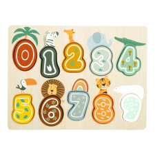 Safari Számok Puzzle - Small Foot puzzle, kirakós