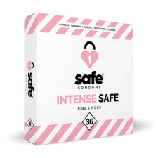 Safe Intense Safe Bordázott és pontozott óvszer (36 db) óvszer