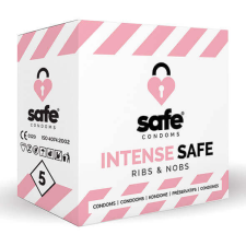 Safe Intense Safe bordázott-pontozott óvszer (5 db) óvszer