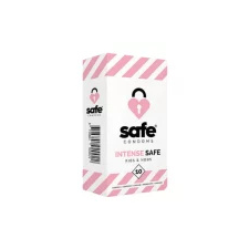 Safe Intense Safe - bordázott-pontozott óvszer  Kiszerelés: 10 db óvszer