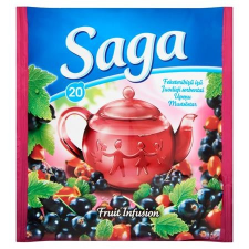Saga Gyümölcstea, 20x1,7 g, SAGA, feketeribizli tea