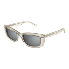 Saint Laurent SL_658-003 TRANSPARENT BEIGE MIRROR SILVER napszemüveg