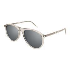 Saint Laurent SL_667-003 TRANSPARENT BEIGE MIRROR SILVER napszemüveg napszemüveg